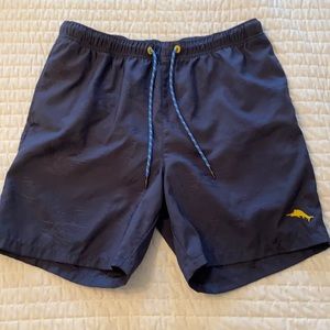 Tommy Bahama navy swim trunks, Sz M
